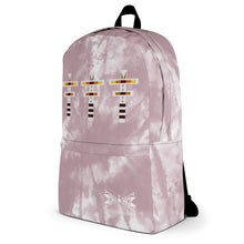 Load image into Gallery viewer, Dragonfly Fire Tie Dye Backpack- Cheyenne Pink