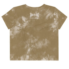 Load image into Gallery viewer, Dragonfly Fire Tie Dye Crop Tee- Hide