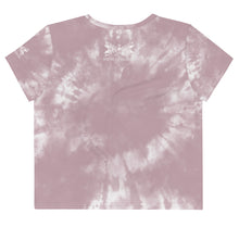 Load image into Gallery viewer, Dragonfly Fire Tie Dye Crop Tee- Cheyenne Pink