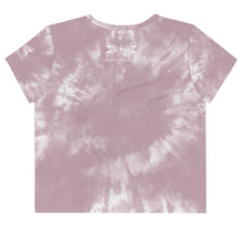 Load image into Gallery viewer, Dragonfly 4 Directions Tie Dye Crop Tee- Cheyenne Pink