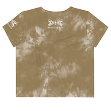 Load image into Gallery viewer, Dragonfly Power Tie Dye Crop Tee- Hide