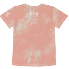 Load image into Gallery viewer, Dragonfly Power Tie Dye Kids Tee- Peach