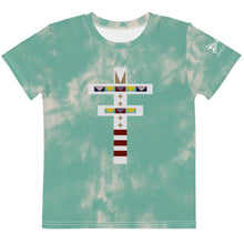 Load image into Gallery viewer, Dragonfly Sacred Tie Dye Kids Tee- Mint