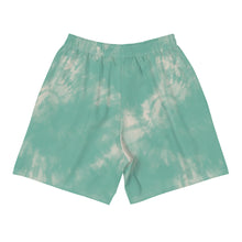 Load image into Gallery viewer, Dragonfly Sacred Tie Dye Men's Athletic Long Shorts- Mint