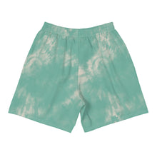 Load image into Gallery viewer, Dragonfly Fire Tie Dye Men's Athletic Long Shorts- Mint