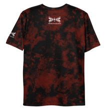 Load image into Gallery viewer, Dragonfly 4 Directions Tie Dye Men's Tee- Red/Black