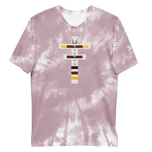 Load image into Gallery viewer, Dragonfly 4 Directions Tie Dye Men's Tee- Cheyenne Pink