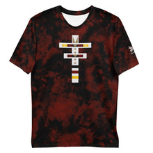 Load image into Gallery viewer, Dragonfly 4 Directions Tie Dye Men's Tee- Red/Black