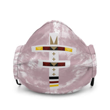 Load image into Gallery viewer, Dragonfly 4 Directions Tie Dye Premium Face Mask- Cheyenne Pink