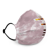 Load image into Gallery viewer, Dragonfly Fire Tie Dye Premium Face Mask- Cheyenne Pink