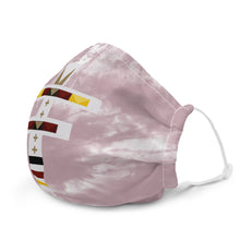 Load image into Gallery viewer, Dragonfly 4 Directions Tie Dye Premium Face Mask- Cheyenne Pink