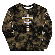 Load image into Gallery viewer, Dragonfly 4 Directions Tie Dye Unisex Sweatshirt- Black/Brown