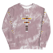 Load image into Gallery viewer, Dragonfly Fire Tie Dye Unisex Crew Sweatshirt- Cheyenne Pink