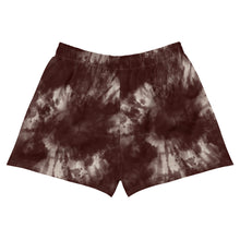 Load image into Gallery viewer, Dragonfly Fire Tie Dye Women's Athletic Shorts- Maroon