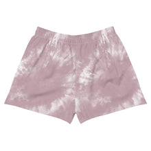 Load image into Gallery viewer, Dragonfly 4 Directions Tie Dye Women's Athletic Shorts- Cheyenne Pink