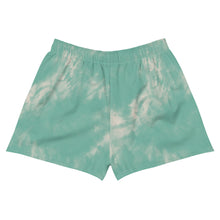 Load image into Gallery viewer, Dragonfly Sacred Tie Dye Women's Athletic Shorts- Mint