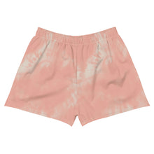 Load image into Gallery viewer, Dragonfly Power Tie Dye Women's Athletic Shorts- Peach