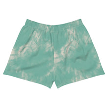 Load image into Gallery viewer, Dragonfly Fire Tie Dye Women's Athletic Shorts- Mint