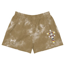 Load image into Gallery viewer, Dragonfly 4 Directions Tie Dye Women's Athletic Shorts- Hide
