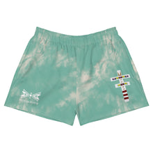 Load image into Gallery viewer, Dragonfly Sacred Tie Dye Women's Athletic Shorts- Mint