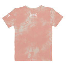 Load image into Gallery viewer, Dragonfly Power Tie Dye Women's Tee- Peach