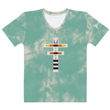 Load image into Gallery viewer, Dragonfly Fire Tie Dye Women's Tee- Mint