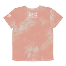 Load image into Gallery viewer, Dragonfly Power Tie Dye Youth Tee- Peach