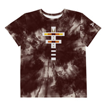 Load image into Gallery viewer, Dragonfly Fire Tie Dye Youth Crew Tee- Maroon