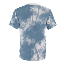 Load image into Gallery viewer, Lakota Spring Sioux Blue Tie Dye Adult Tee