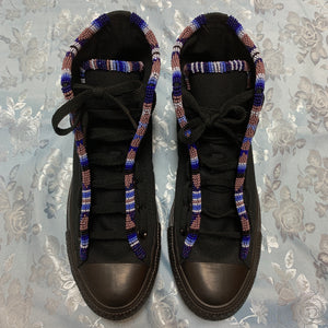 Custom Beaded Converse Hightop Shoes - Original Style