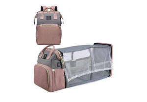 Folding Diaper Bag Lightweight Portable Folding Crib