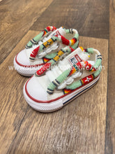 Load image into Gallery viewer, Beaded Toddler Converse Size 2