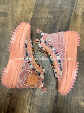 Load image into Gallery viewer, Beaded Converse Hike High Converse Pink Quartz 8.5W/6M