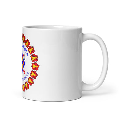 Sicangu Lakota White glossy mug