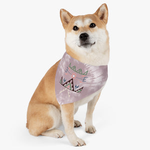 Cheyenne Pink Tie Dye Pet Bandana Collar