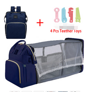 Folding Diaper Bag Lightweight Portable Folding Crib