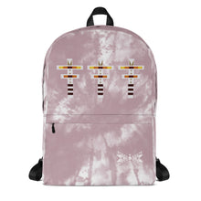 Load image into Gallery viewer, Dragonfly Fire Tie Dye Backpack- Cheyenne Pink