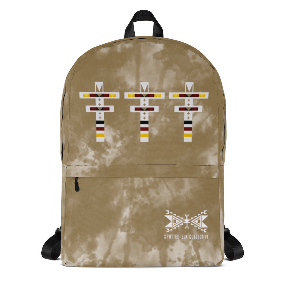 Dragonfly 4 Directions Tie Dye Backpack- Hide