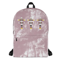 Load image into Gallery viewer, Dragonfly 4 Directions Tie Dye Backpack- Cheyenne Pink