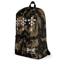 Load image into Gallery viewer, Dragonfly 4 Directions Tie Dye Backpack- Black/Brown
