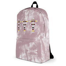 Load image into Gallery viewer, Dragonfly 4 Directions Tie Dye Backpack- Cheyenne Pink