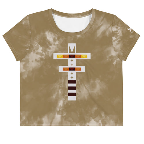 Dragonfly Fire Tie Dye Crop Tee- Hide