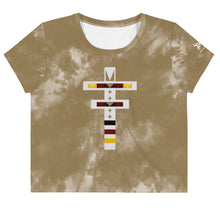 Load image into Gallery viewer, Dragonfly 4 Directions Tie Dye Crop Tee- Hide