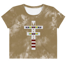 Load image into Gallery viewer, Dragonfly Sacred Tie Dye Crop Tee- Hide