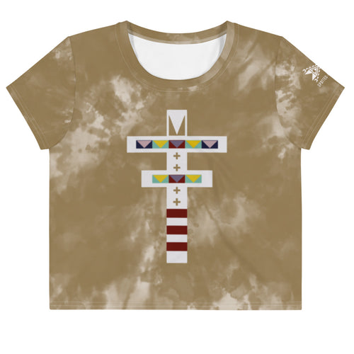 Dragonfly Sacred Tie Dye Crop Tee- Hide