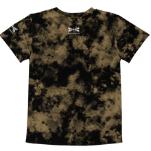 Load image into Gallery viewer, Kids Dragonfly 4 Directions Tie Dye Crew Tee- Black/Brown