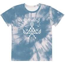 Load image into Gallery viewer, Kids Sioux Blue Tie Dye Crew Tee