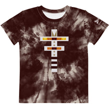Load image into Gallery viewer, Dragonfly Fire Tie-Dye Kids Tee- Maroon