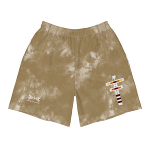 Dragonfly Fire Tie Dye Men's Athletic Long Shorts- Hide