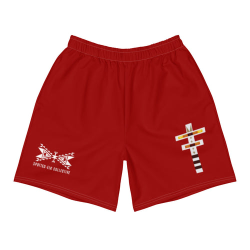 Dragonfly Red Men's Athletic Long Shorts